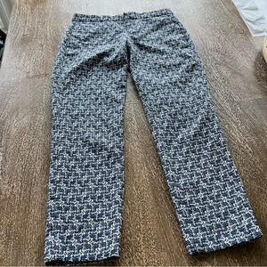 Banana Republic Avery Navy/White Women's Pants (Size: 0)